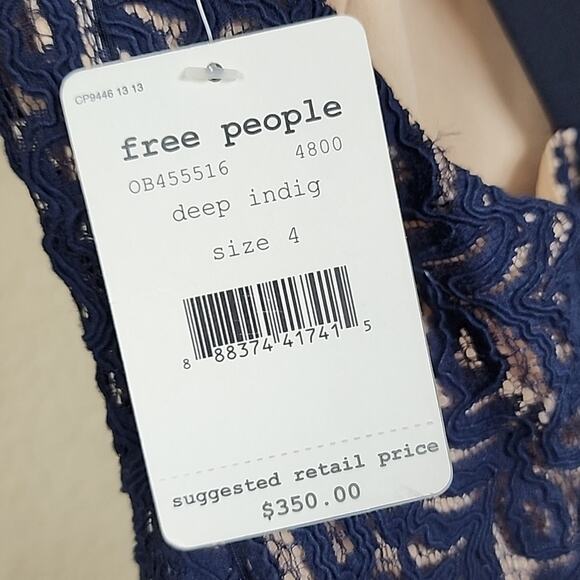 NWT Free People Lace Column Formal Size 4 Dress - Picture 4 of 9